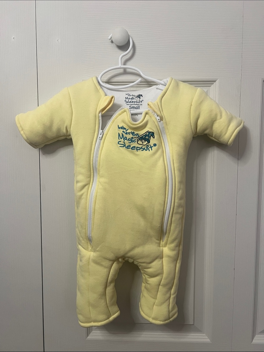 Baby Magic Sleepsuit Padded Yellow Sleep Sack - Small